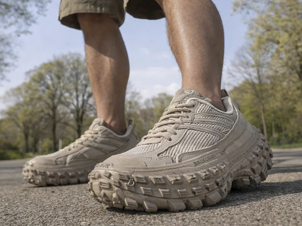 С чем парни носят массивные кроссовки Balenciaga