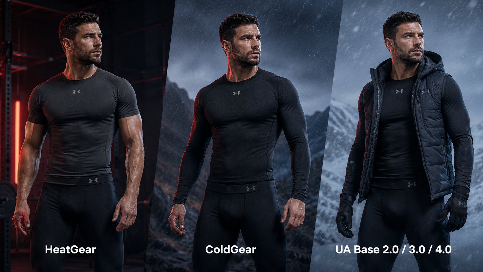HeatGear, ColdGear и UA Base — сравнение сценариев использования