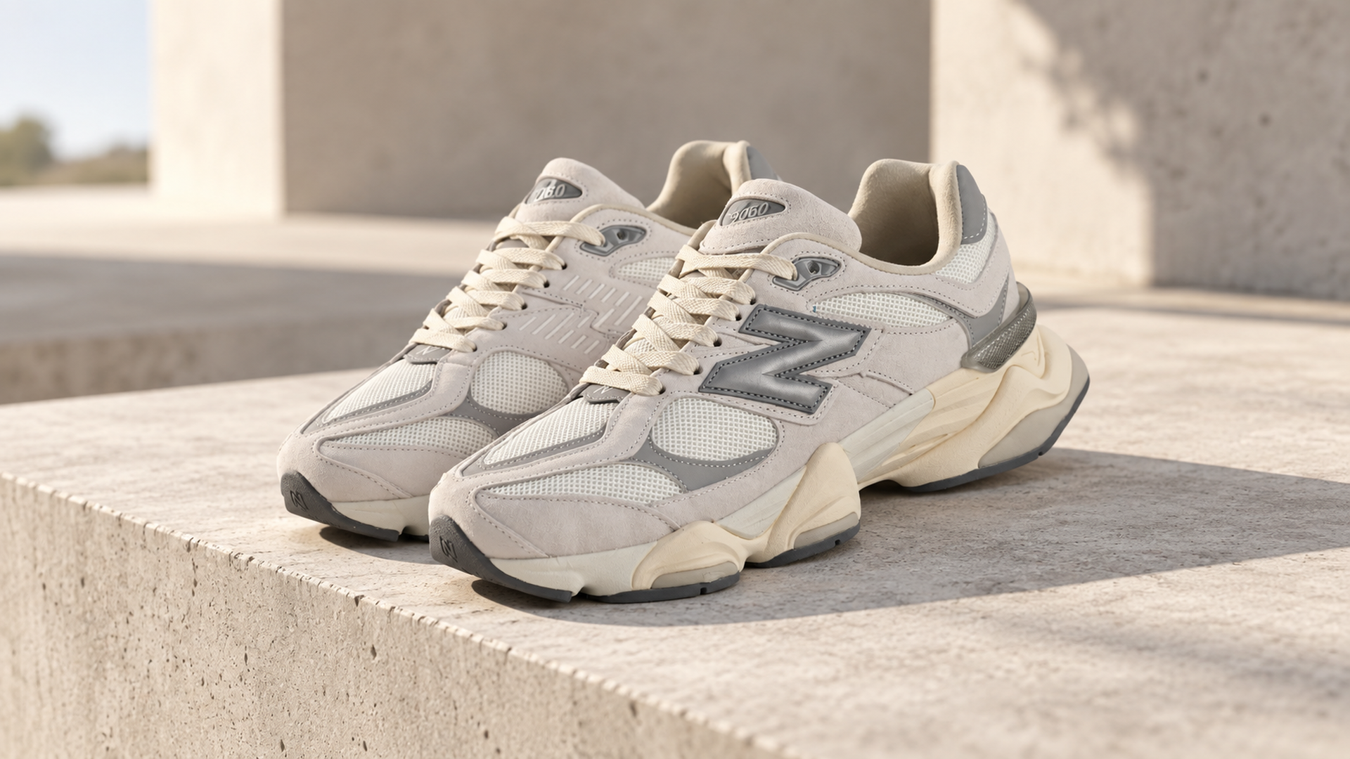 Бежевые кроссовки New Balance 9060, арт. 34746.