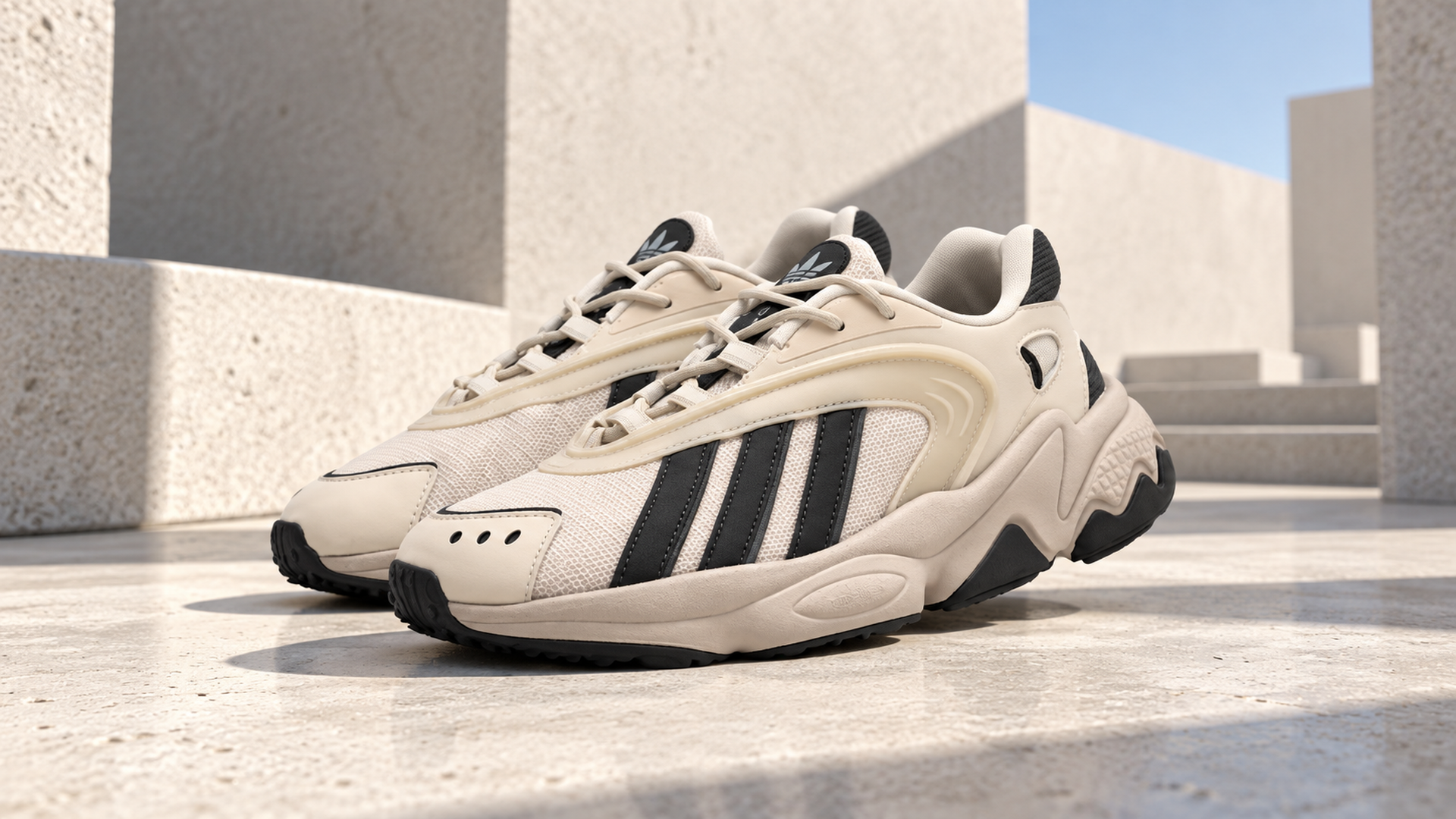 Бежевые кроссовки Adidas Oztral, арт. 36798.