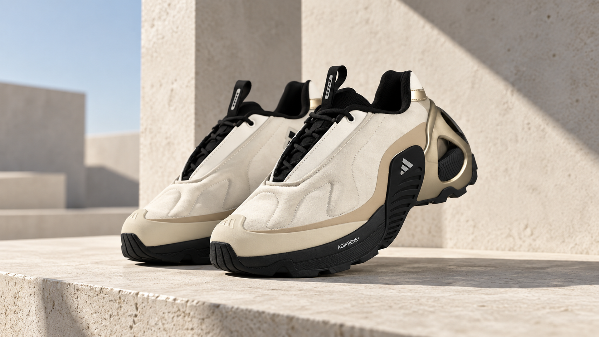 Бежевые кроссовки Adidas Edge Runner, арт. 45352.