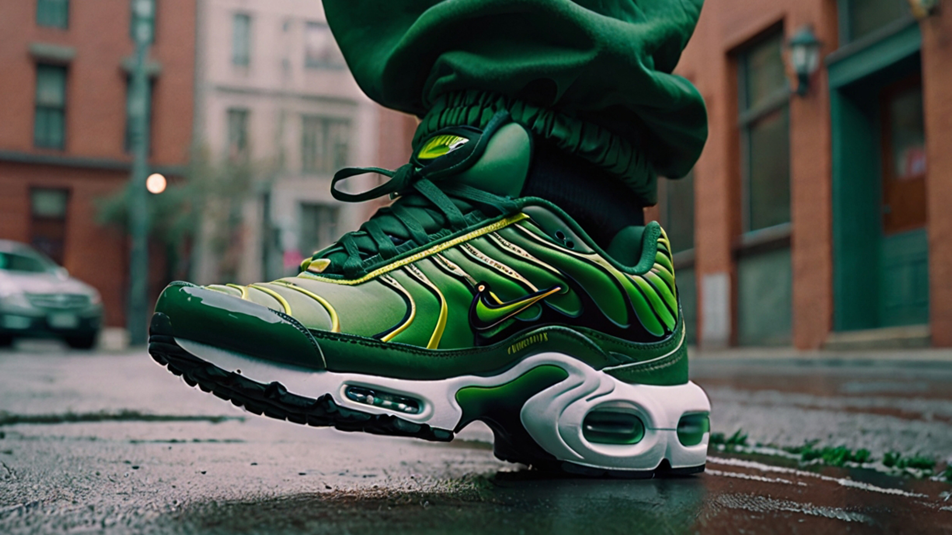 Яркие кроссовки Air Max Plus Tn с необычным дизайном